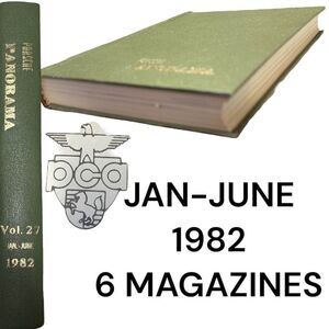 Porsche Panoramic Hardcover Bounded Magazines Vintage 1982 JAN-JUNE  PCA